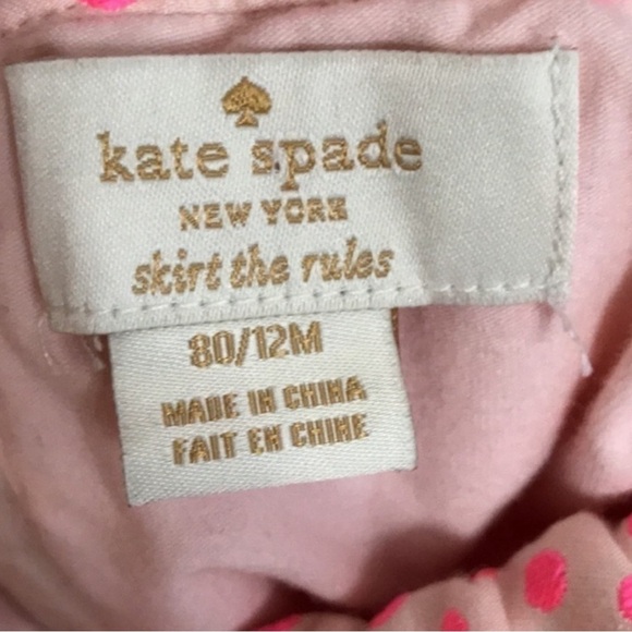 Kate Spade Toddler Coreen Pink Dot Jacquard Skirt 12M - Picture 4 of 5